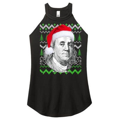 Benjamin Franklin Ugly Christmas Sweater Women’s Perfect Tri Rocker Tank