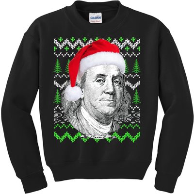 Benjamin Franklin Ugly Christmas Sweater Kids Sweatshirt