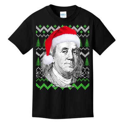 Benjamin Franklin Ugly Christmas Sweater Kids T-Shirt