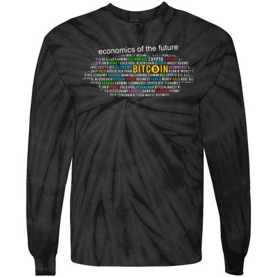 Bitcoin Economics Of The Future Tie-Dye Long Sleeve Shirt