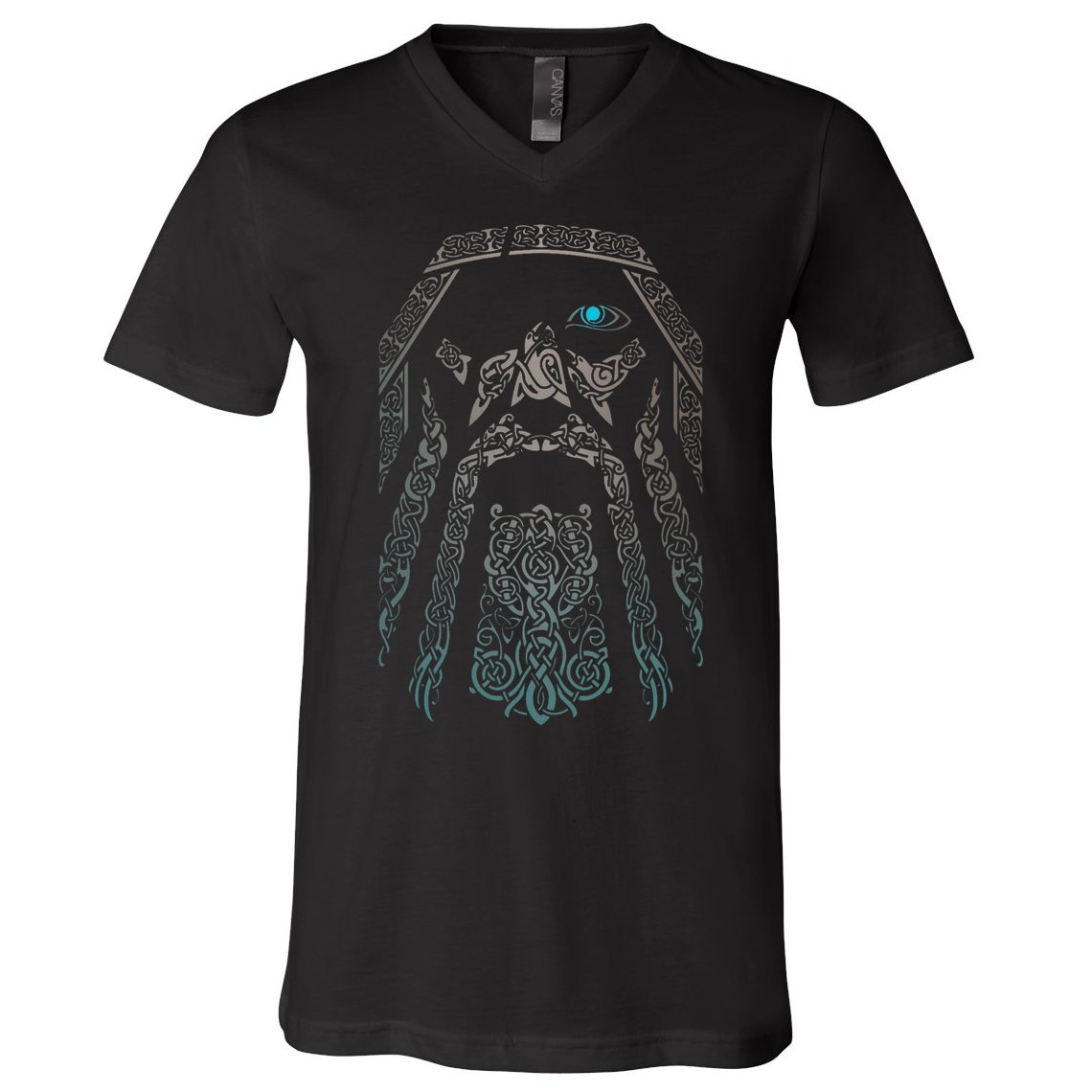 Blue Eye Oden God V-Neck T-Shirt