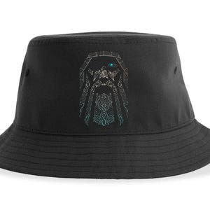 Blue Eye Oden God Sustainable Bucket Hat