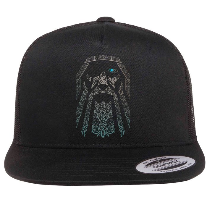 Blue Eye Oden God Flatbill Hat