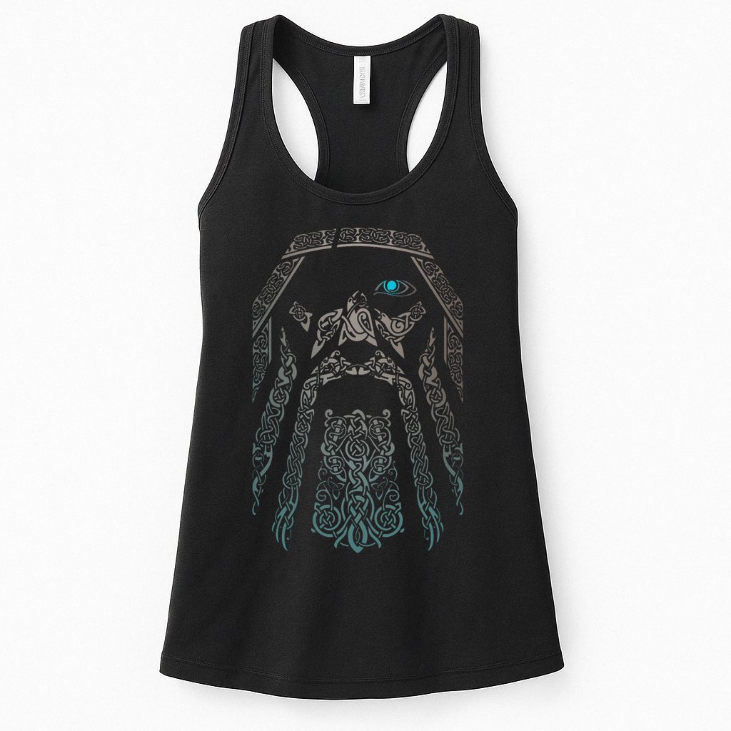 Blue Eye Oden God Womens Tank Top