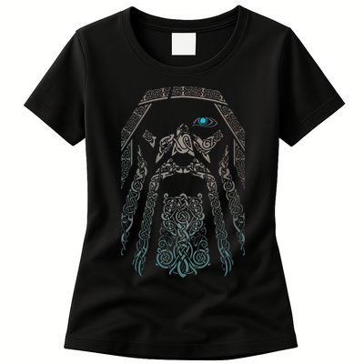 Blue Eye Oden God Womens T-Shirt
