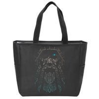 Blue Eye Oden God Zip Tote Bag