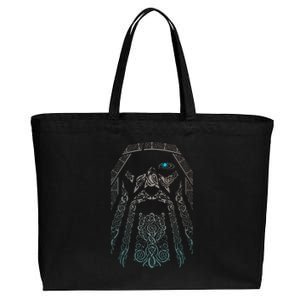 Blue Eye Oden God Cotton Canvas Jumbo Tote