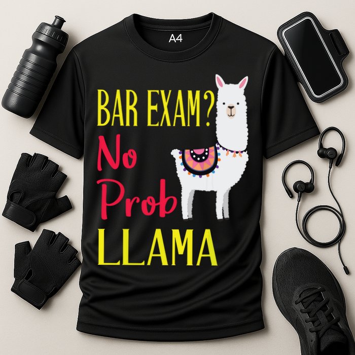 Bar Exam Passing The Passed No Prob Llama Lawyer Law Gift Cooling Performance Crew T-Shirt