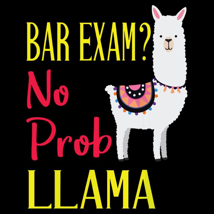 Bar Exam Passing The Passed No Prob Llama Lawyer Law Gift Cooling Performance Crew T-Shirt
