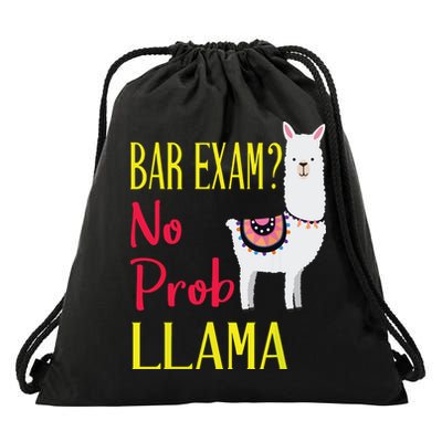Bar Exam Passing The Passed No Prob Llama Lawyer Law Gift Drawstring Bag