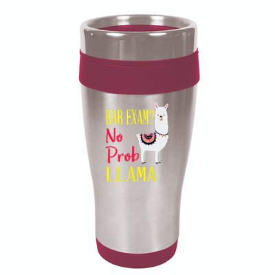 Bar Exam Passing The Passed No Prob Llama Lawyer Law Gift 16oz Travel Tumbler