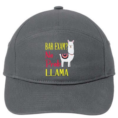 Bar Exam Passing The Passed No Prob Llama Lawyer Law Gift 7-Panel Snapback Hat