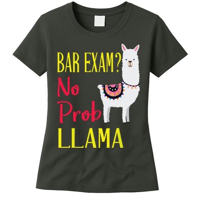 Bar Exam Passing The Passed No Prob Llama Lawyer Law Gift Womens T-Shirt