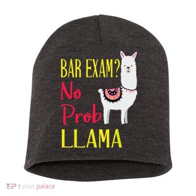 Bar Exam Passing The Passed No Prob Llama Lawyer Law Gift Short Acrylic Beanie