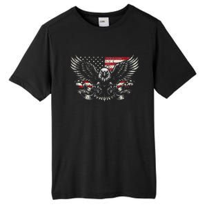 Bald Eagle Patriotic American Eagle Tall Fusion ChromaSoft Performance T-Shirt