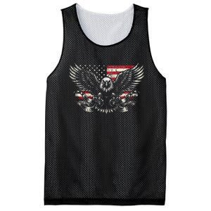 Bald Eagle Patriotic American Eagle Mesh Reversible Basketball Jersey Tank