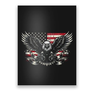 Bald Eagle Patriotic American Eagle Poster