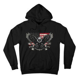 Bald Eagle Patriotic American Eagle Tall Hoodie