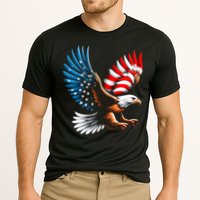 Bald Eagle & Patriotic American Flag 4th Of July Cooling Performance Crew T-Shirt