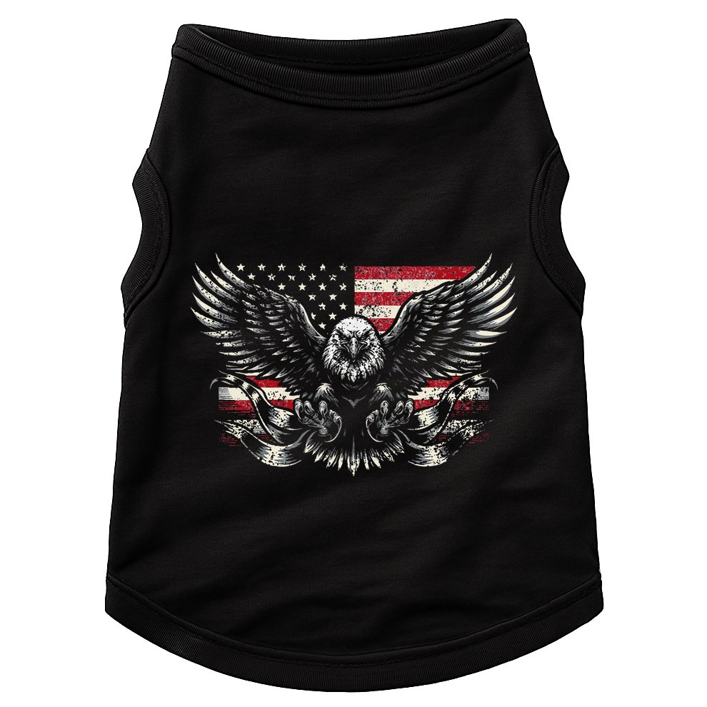 Bald Eagle Patriotic American Eagle Gift Doggie Tank