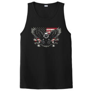 Bald Eagle Patriotic American Eagle Gift PosiCharge Competitor Tank