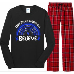 Believe Erb's Palsy Awareness Month Gift Erb's Palsy Gift Long Sleeve Pajama Set