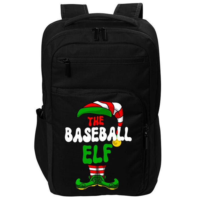 Baseball Elf Pajama Matching Group Christmas Holiday Impact Tech Backpack