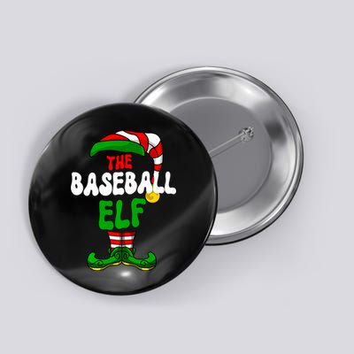 Baseball Elf Pajama Matching Group Christmas Holiday Button
