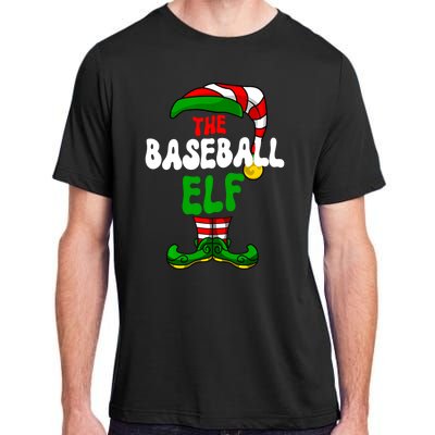 Baseball Elf Pajama Matching Group Christmas Holiday Adult ChromaSoft Performance T-Shirt