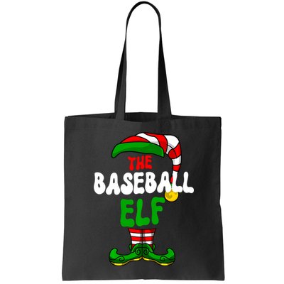 Baseball Elf Pajama Matching Group Christmas Holiday Bag