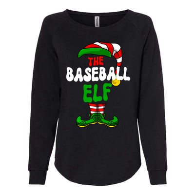 Baseball Elf Pajama Matching Group Christmas Holiday Womens California Wash Sweatshirt