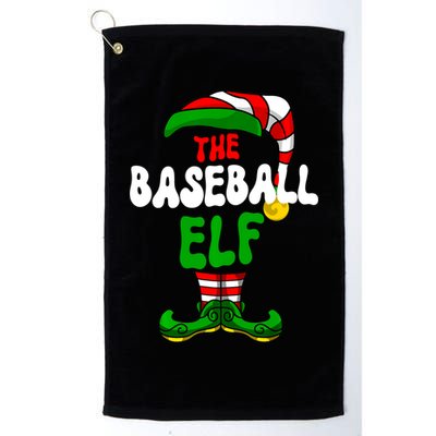 Baseball Elf Pajama Matching Group Christmas Holiday Golf Towel