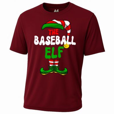 Baseball Elf Pajama Matching Group Christmas Holiday Cooling Performance Crew T-Shirt
