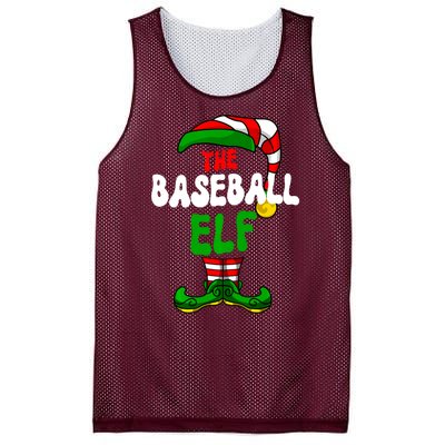 Baseball Elf Pajama Matching Group Christmas Holiday Mesh Reversible Basketball Jersey Tank