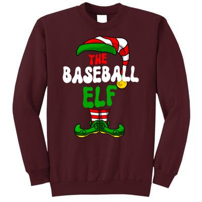 Baseball Elf Pajama Matching Group Christmas Holiday Tall Sweatshirt