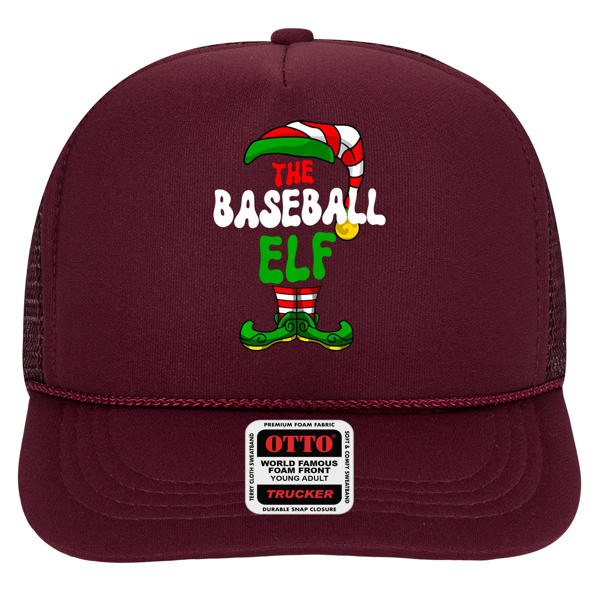 Baseball Elf Pajama Matching Group Christmas Holiday Hat