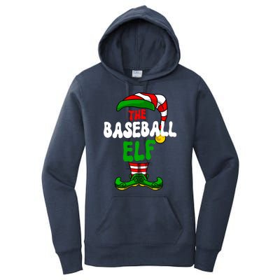 Baseball Elf Pajama Matching Group Christmas Holiday Women's Pullover Hoodie