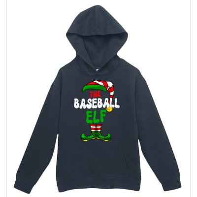 Baseball Elf Pajama Matching Group Christmas Holiday Urban Pullover Hoodie