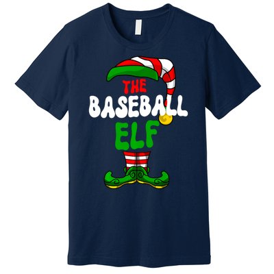 Baseball Elf Pajama Matching Group Christmas Holiday Premium T-Shirt