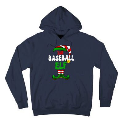 Baseball Elf Pajama Matching Group Christmas Holiday Tall Hoodie