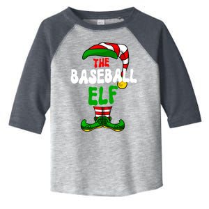 Baseball Elf Pajama Matching Group Christmas Holiday Toddler Fine Jersey T-Shirt