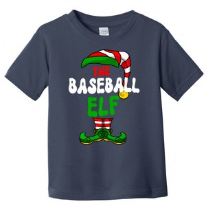 Baseball Elf Pajama Matching Group Christmas Holiday Toddler T-Shirt