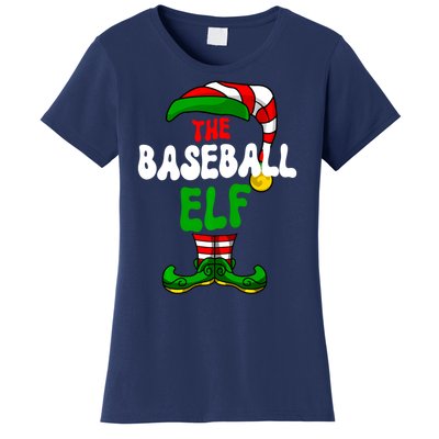 Baseball Elf Pajama Matching Group Christmas Holiday Women's T-Shirt