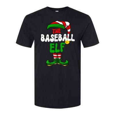 Baseball Elf Pajama Matching Group Christmas Holiday Softstyle CVC T-Shirt