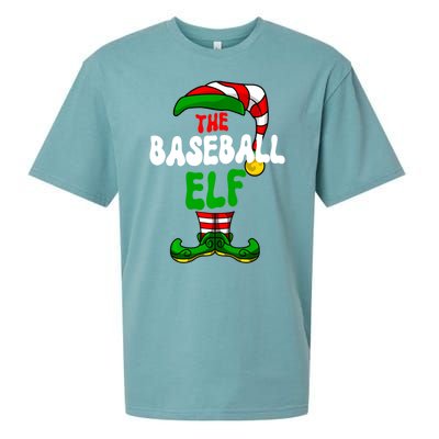 Baseball Elf Pajama Matching Group Christmas Holiday Sueded Cloud Jersey T-Shirt