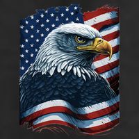 Bald Eagle Proud Patriotic American US Flag 4th Of July 11oz C Handle Ceramic Mug