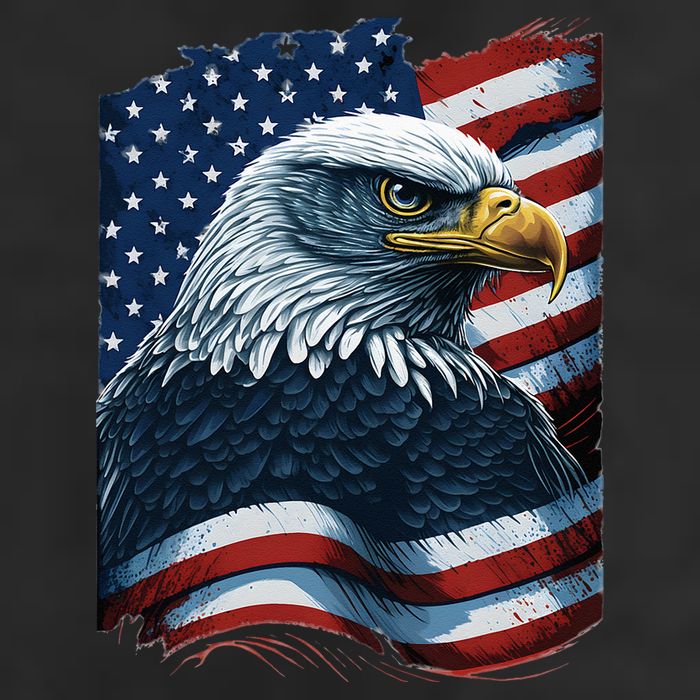 Bald Eagle Proud Patriotic American US Flag 4th Of July 11oz C Handle Ceramic Mug