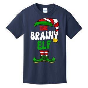 Brainy Elf Pajama Matching Group Christmas Holiday Kids T-Shirt