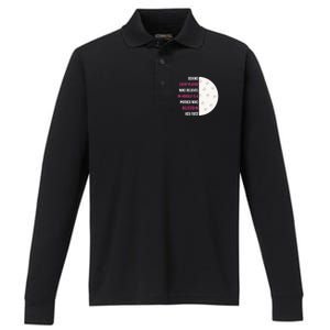 Behind Every Player Is A Mother Golf Gift Mom Golf Gift Performance Long Sleeve Polo