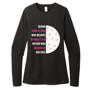 Behind Every Player Is A Mother Golf Gift Mom Golf Gift Womens CVC Long Sleeve Shirt